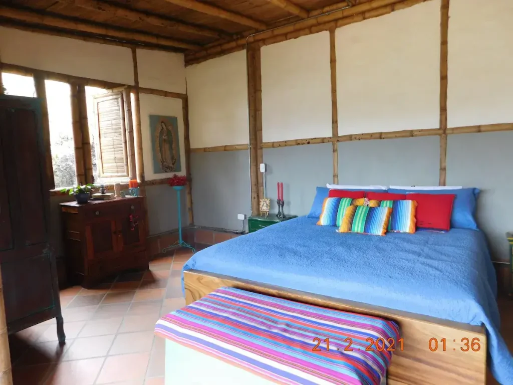 Main open bedroom in cabin of Rionegro